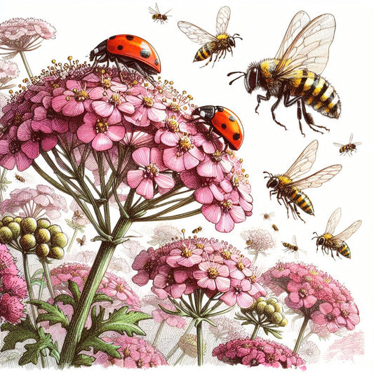 Ladybird and hoverflies feed on pests - attract beneficial insects by practicing companion planting